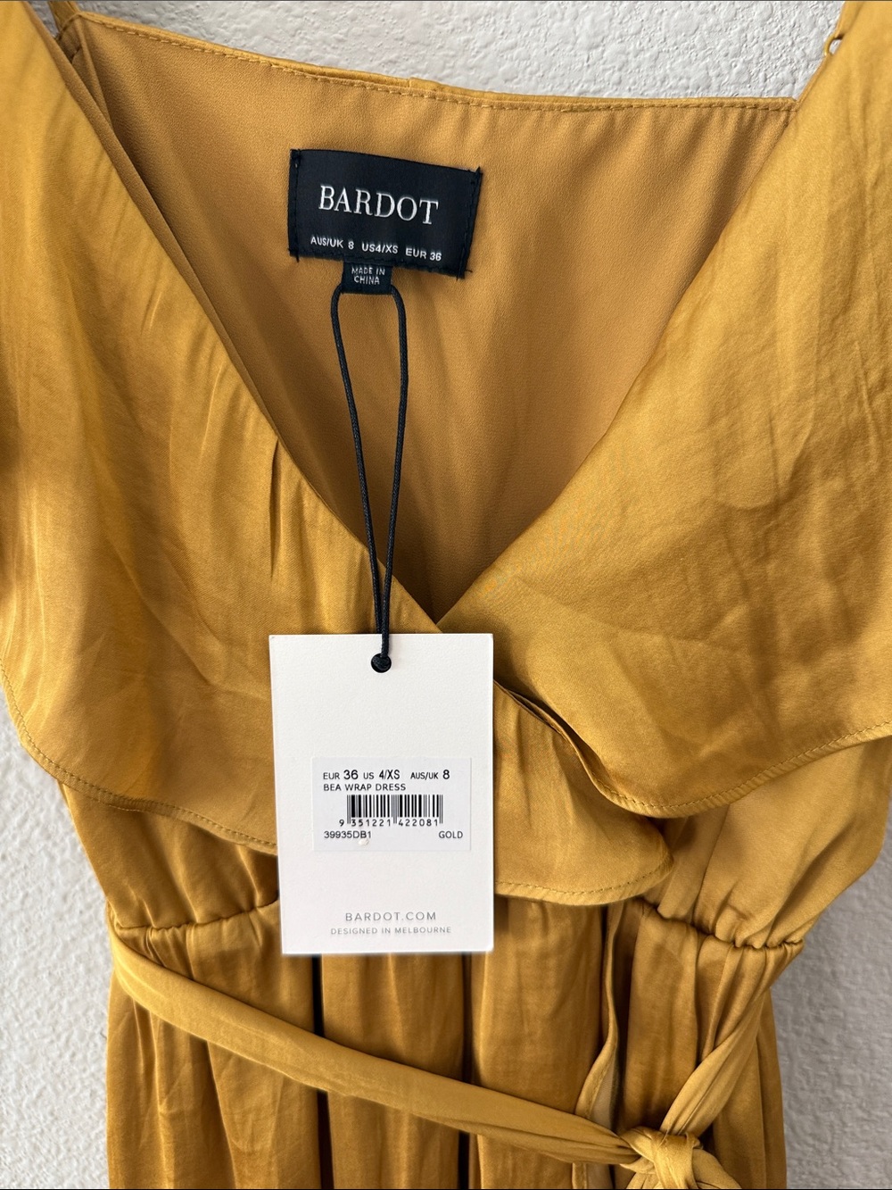 Bardot Ruffle Wrap Dress - Picture 2 of 5